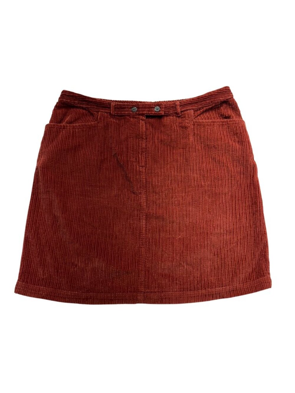 J Jill Corduroy Cotton Vintage Skirt Size 20 Tall Copper Red Fall Granola Girl